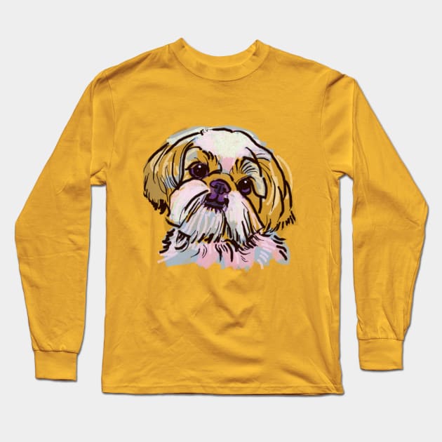 the Shih Tzu love of my life! Long Sleeve T-Shirt by lalanny